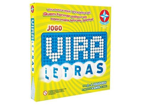 Jogo Vira Letras Tabuleiro Estrela Jogos De Tabuleiro Magazine Luiza