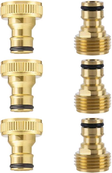 Amazon PLG Solid Brass Garden Male Hose Quick Connector Patio