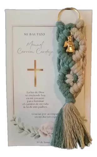 Llaveros Macrame Recuerdos Religioso Bautizo Boda Misa Env O Gratis