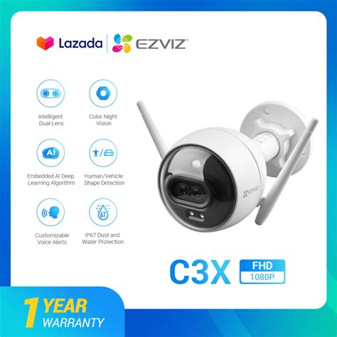 EZVIZ C3X Smart Dual Wi Fi IP Camera Smart Color Camera CCTV