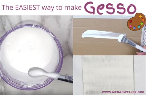 Cómo hacer gesso acrílico casero receta personalizable POLISANTAFE