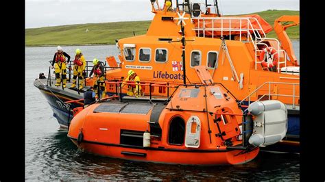 Rnli Lerwick Lifeboat Launches To Aid Lifeboat Rnli