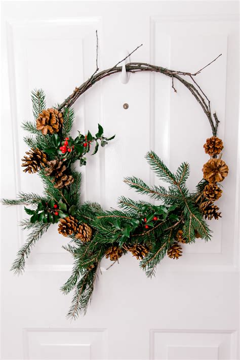 A NATURAL CHRISTMAS WREATH STEP BY STEP If Only April