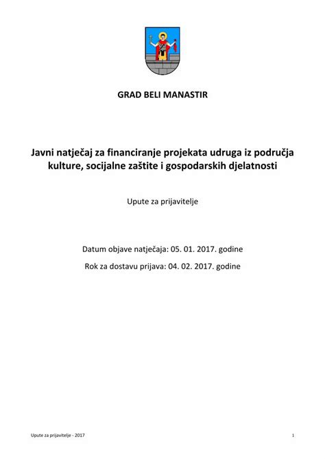 PDF Upute Za Prijavitelje DOKUMEN TIPS