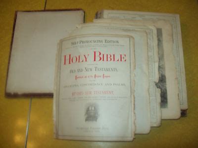 Pictorial Self Pronouncing Edition Holy Bible