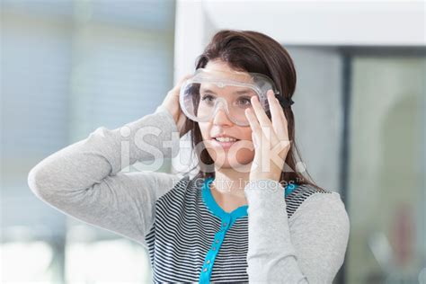 Student In Science Lab Wearing Safety Goggles Stock Photo | Royalty-Free | FreeImages