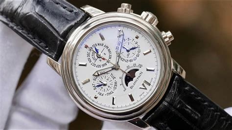 Ng H Blancpain Leman Perpetual Calendar Chronograph White Gold Ref