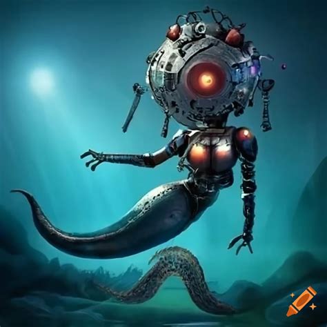 Robots Battling Mermaids In A Futuristic Underwater War On Craiyon