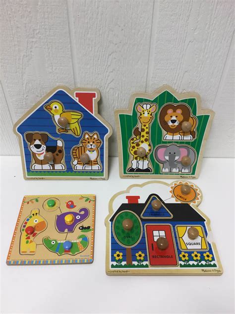 BUNDLE Melissa & Doug Wooden Puzzles