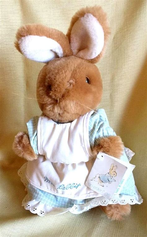 Vintage Eden Mrs Rabbit Plush Beatrix Potter Story Character Etsy