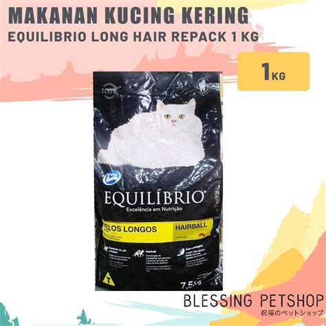 Jual Makanan Kucing Equilibrio Long Hair Repack Kg Cat Food