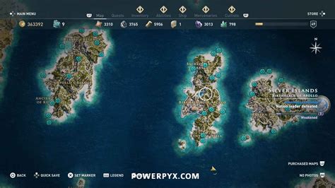 Assassins Creed Odyssey Orichalcum Fragment Locations Map