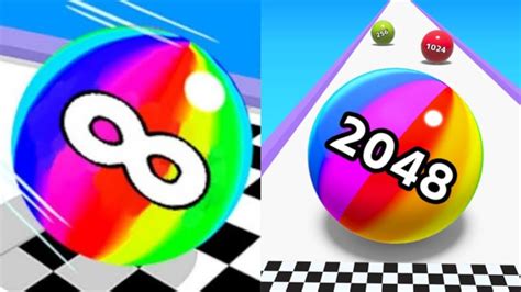 Live Satisfying 2048 Ball Game Merge Number Vs Ball Run Infinity All Levels Gameplay 👌 👍 😎