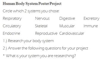 Human Body Research Project By Exceptional Fun Tpt