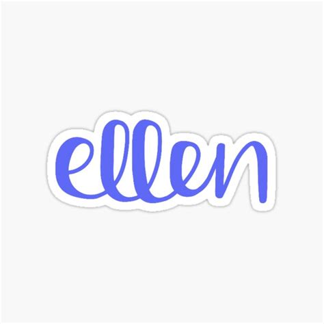 Ellen Sticker By Abbyresnic Redbubble