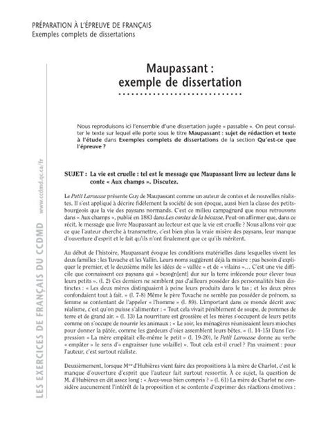 Exemple D Une Redaction En Francais Le Meilleur Exemple