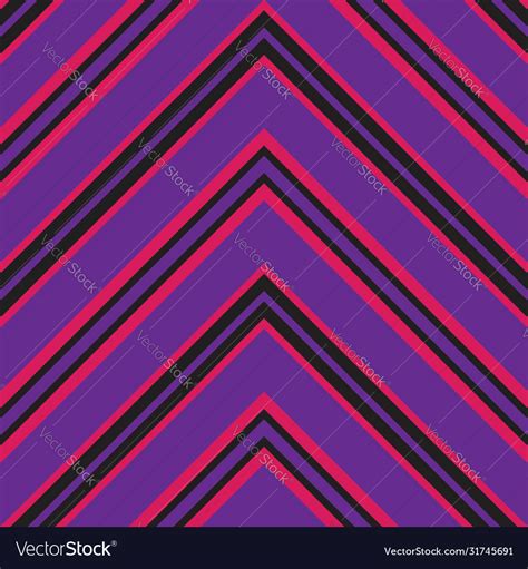 Purple Chevron Diagonal Stripes Seamless Pattern Vector Image