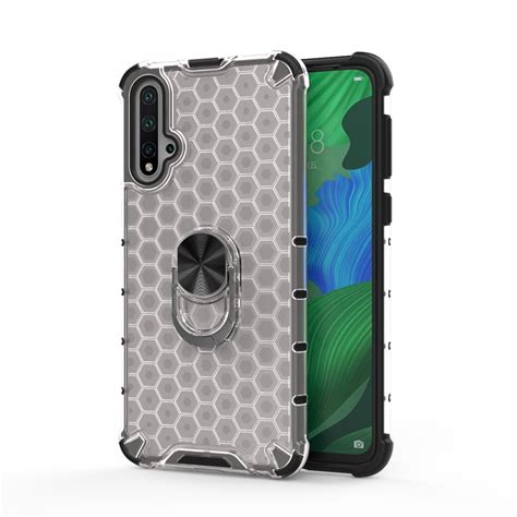 For Huawei Nova T Pro Shockproof Honeycomb Pc Tpu Ring Holder