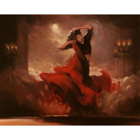 2019 Modern Art Flamenco Spanish Dancer Oil Paintings Reproduction Portrait Painting For Wall