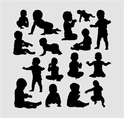 Crawling Baby Silhouette Images | Free Vectors, Stock Photos & PSD