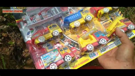 Unboxing Mainan Mobil Dump Truck Truck Box Truk Molen Truk Crain