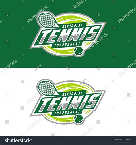 Tennis Logo Icon Design Sports Badge Stock Vector Royalty Free