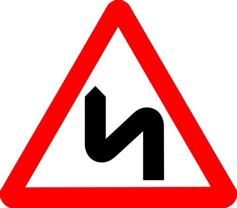 Clipart - Roadsign zigzag