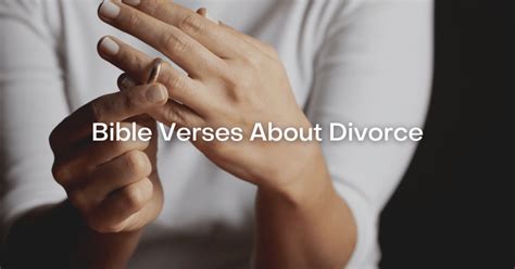 Bible Verses About Divorce