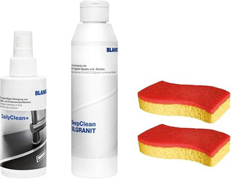 BLANCO DeepClean Silgranit Set Reinigungsmittel und Pflegemittel für