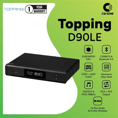 Jual Topping D Le Fully Balanced Dac Ess Pro Bluetooth Ldac