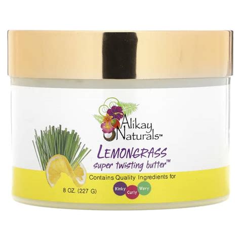 Alikay Naturals Lemongrass Super Twisting Butter 8 Oz 227 G