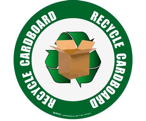 Recycle Cardboard Floor Sign Creative Safety Supply