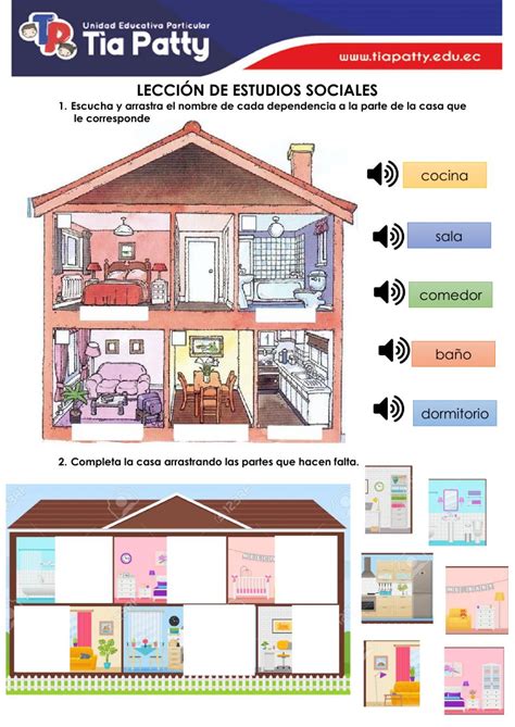 Partes De La Casa Interactive Worksheet For Segundo Primaria You Can Images