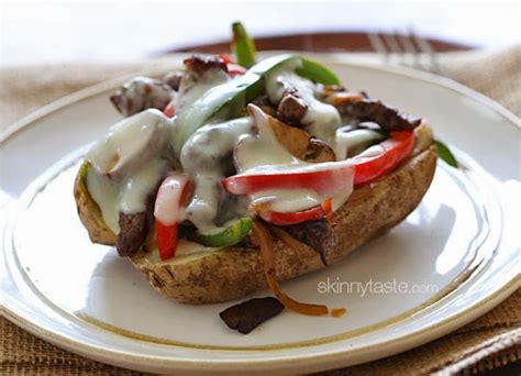 Loaded Philly Cheesesteak Baked Potato Skinnytaste