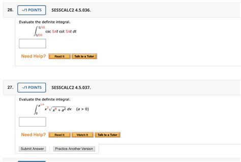 Solved Points Sesscalc Evaluate The Chegg