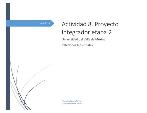 A8 PJMS Actividad 8 Relaciones Industriales 14 8 Actividad 8