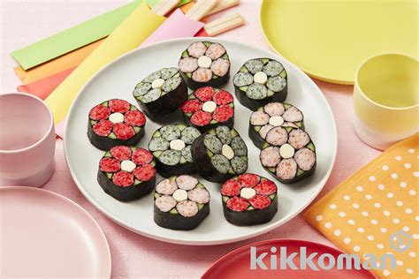 Flower Sushi Rolls Recipe Kikkoman Corporation