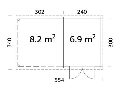 Gartenhaus Blockbohlenhaus Ella 6 9 8 2 m² 28 mm braun tauchimprägniert