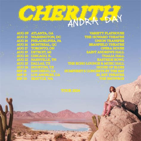 Andra Day Announces Cherith Tour Dates