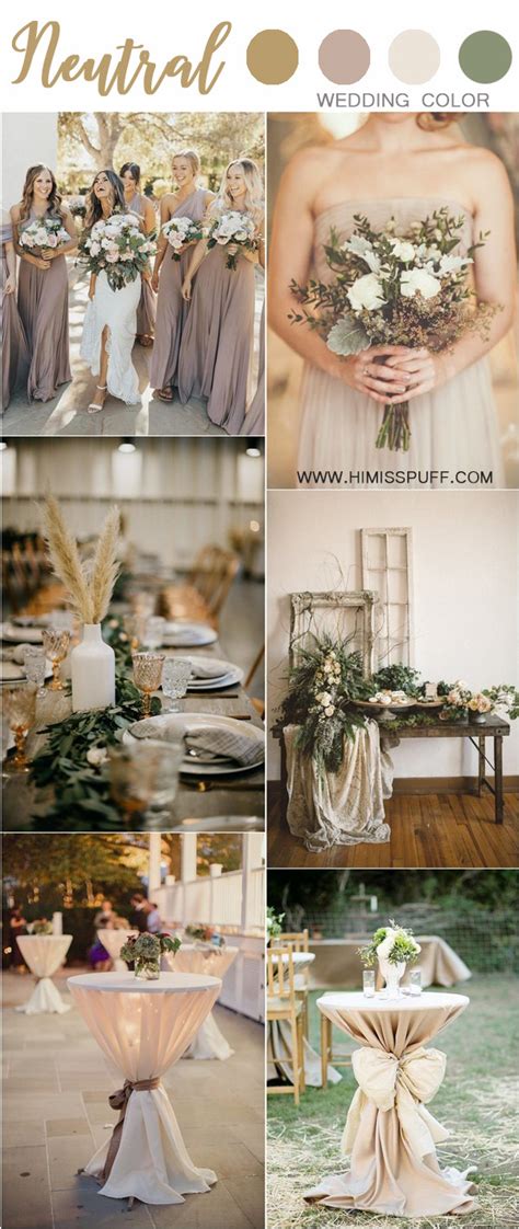 30 Chic Neutral Fall Wedding Color Ideas Hi Miss Puff