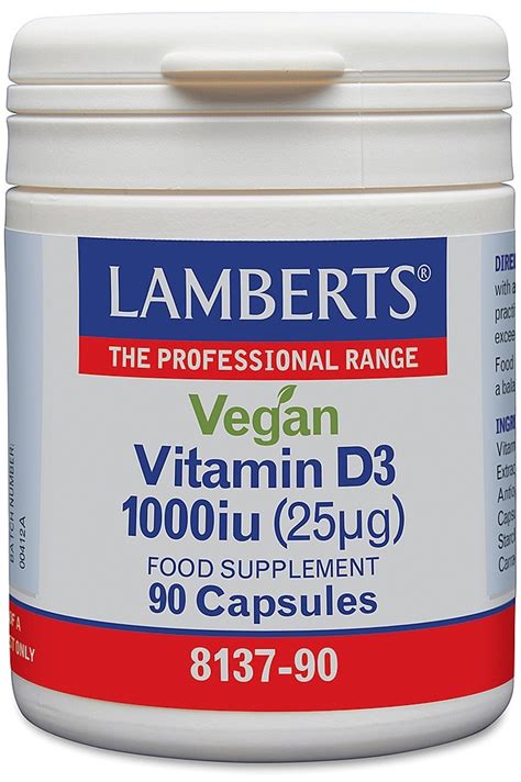 Vitamine D Ie Mcg Vegan Capsules Lamberts Nova Vitae