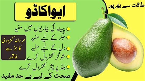 Avocado Fruit Khane Ke Fayde Avocado Benefits In Urdu Youtube