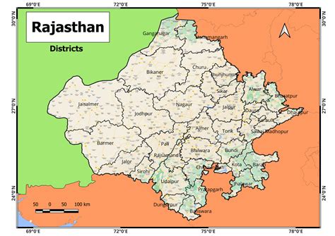 Rajasthan District Map Free Rajasthan Map Download Geographical Analysis