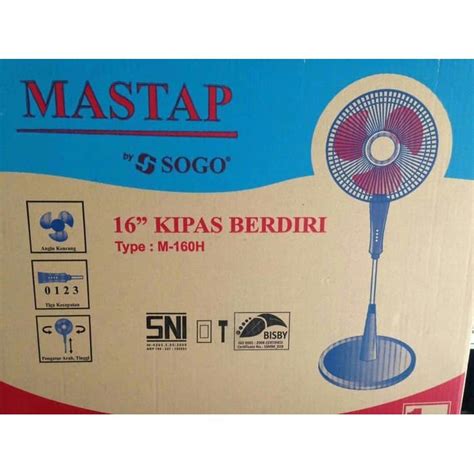 Jual Kipas Angin Berdiri Mastap M 160H 16 Inch Stand Fan Mastap M