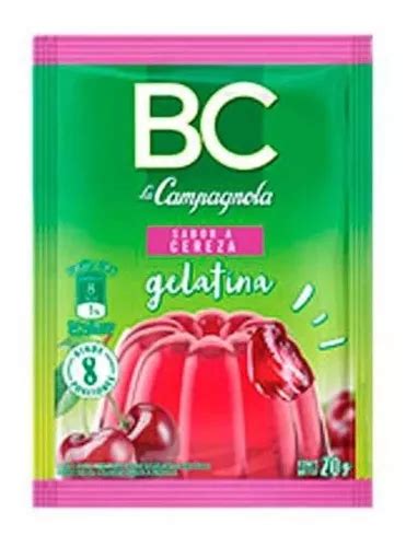 Pack X 12 Unid Gelatina Bc Cereza 20 Gr Campagn Gelatina Mercadolibre