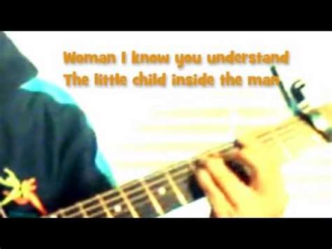 Woman John Lennon Acoustic Guitar Easy Fingerstyle Cover Wih Lyrics