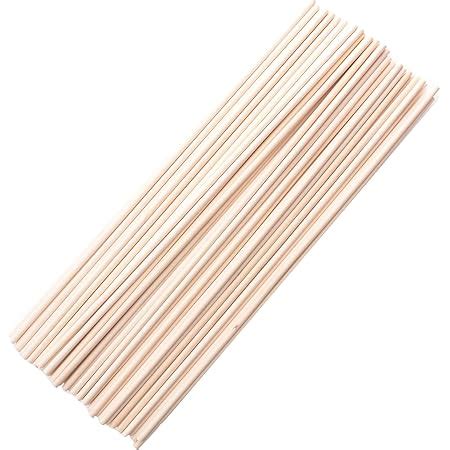 Amazon Ruwado Pcs Inch Wooden Dowel Rods Natural Unfinished