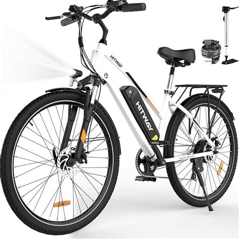 HITWAY 28 Bicicletta Elettrica City E Bike Unisex Adulto Bici