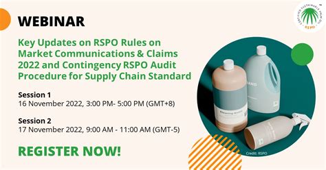 Webinar Key Updates On RSPO Rules On Market Communications Claims