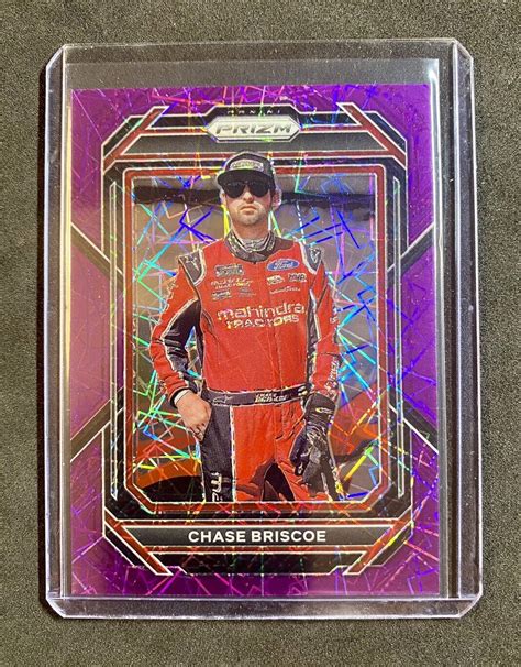 Panini Prizm Purple Velocity Prizm Chase Briscoe For